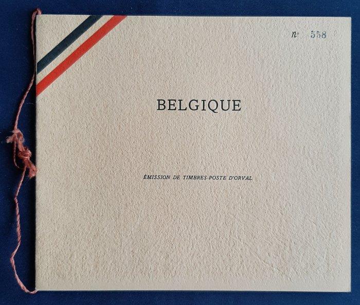 België 1939/1942 - Derde Orval reeks in genummerd mapje +, Postzegels en Munten, Postzegels | Europa | België