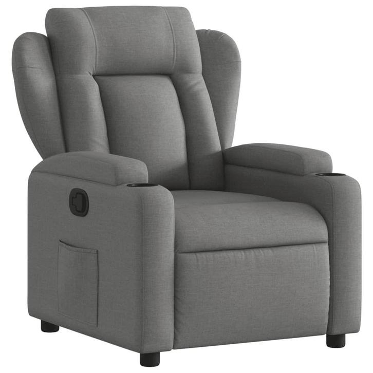 Donkergrijze Verstelbare Relaxzetel | OP = OP | 40%, Huis en Inrichting, Fauteuils, 75 tot 100 cm, 75 tot 100 cm, Nieuw, Verzenden