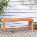 vidaXL Tuinbank 110 cm massief eucalyptushout, Tuin en Terras, Verzenden, Nieuw