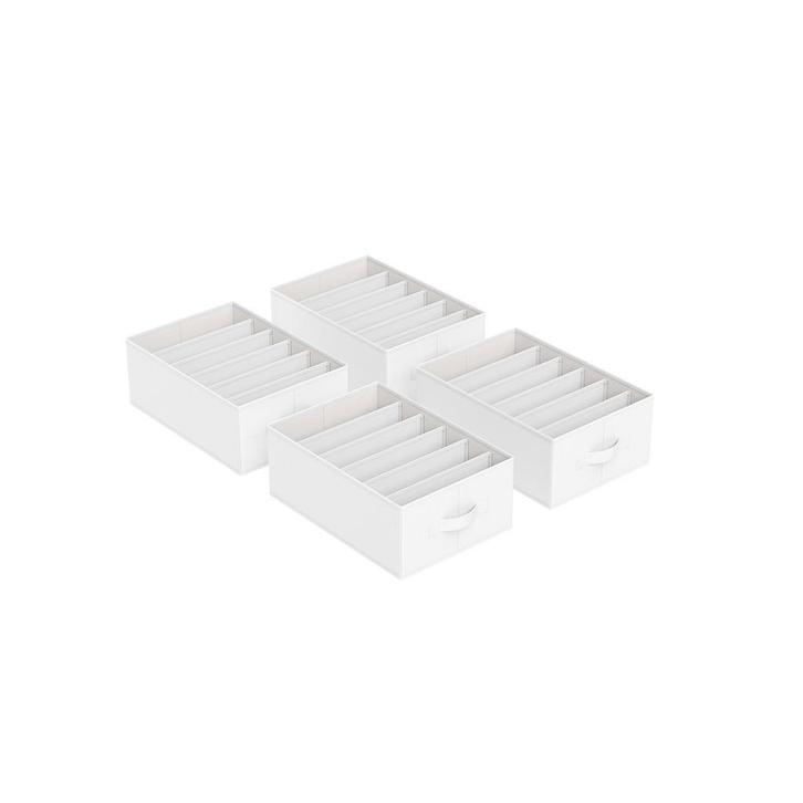 Opbergdozen - Compartimenten - Opvouwbaar - Grijs, Huis en Inrichting, Woonaccessoires | Schalen en Manden, Nieuw, Ophalen of Verzenden