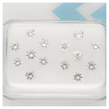 Zonder Minimumprijs - 14 pcs Diamant (Natuurlijk) - 0.90 ct beschikbaar voor biedingen