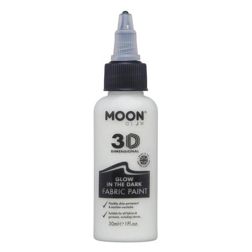 Moon Glow Glow in the Dark Fabric Paint Invisible 30ml, Hobby en Vrije tijd, Feestartikelen, Nieuw, Verzenden