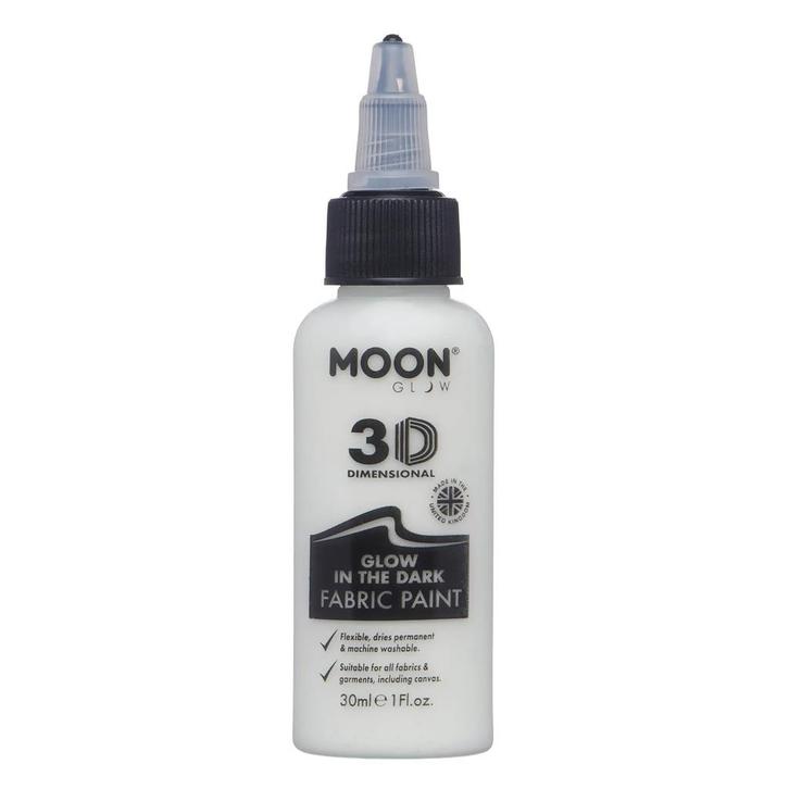 Moon Glow Glow in the Dark Fabric Paint Invisible 30ml, Hobby en Vrije tijd, Feestartikelen, Nieuw, Verzenden