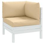vidaXL Palletkussens 3 st stof gemêleerd beige, Huis en Inrichting, Woonaccessoires | Kussens, Verzenden, Nieuw