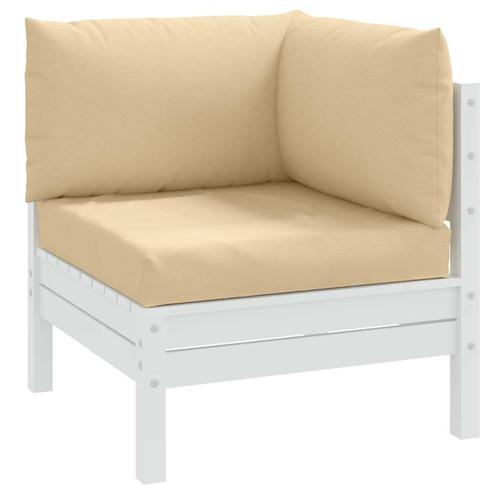vidaXL Palletkussens 3 st stof gemêleerd beige, Huis en Inrichting, Woonaccessoires | Kussens, Nieuw, Verzenden
