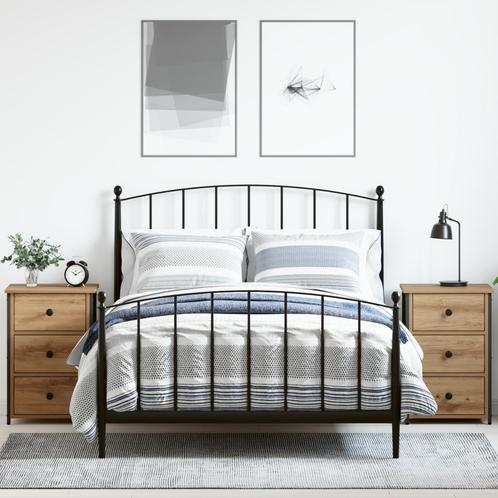 vidaXL Artisan Eiken Nachtkastjes Artisan Eiken Bewerkt Hout, Huis en Inrichting, Slaapkamer | Nachtkastjes, Nieuw, Verzenden