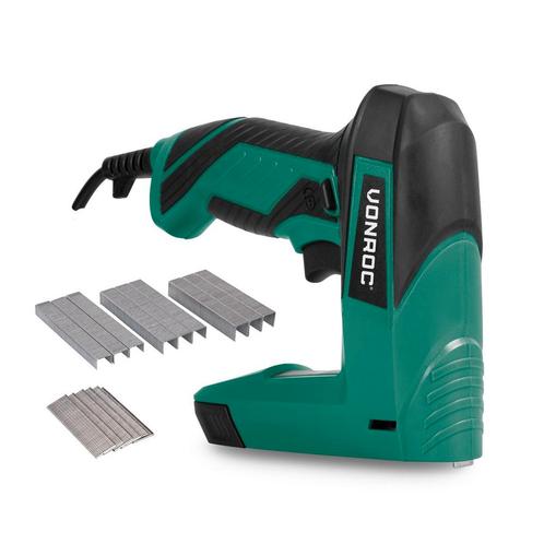 Elektrische tacker | Incl. 900 nieten en 300 spijkers, Doe-het-zelf en Bouw, Gereedschap | Handgereedschap, Nieuw, Verzenden
