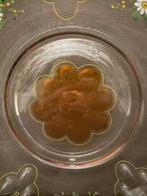 Schaal - Bloemendecoraties en reliëfs - Glas - Glazen kom -