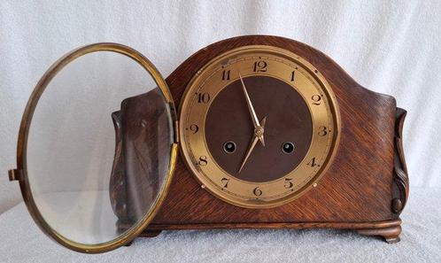 Pendule de cheminée - FHS - Art déco Bois, Laiton, Verre -, Antiek en Kunst, Antiek | Klokken