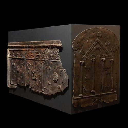 Phénicien Plomb Plaques de sarcophage. Fin de la période, Verzamelen, Mineralen en Fossielen