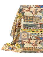 EGYPTIAN CHARM - Exclusieve gemengde linnenstof - 390 x 140, Antiek en Kunst, Antiek | Tapijten, Tafelkleden en Textiel
