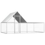 vidaXL Kippenren 4x2x2 m gegalvaniseerd staal, Dieren en Toebehoren, Verzenden, Nieuw