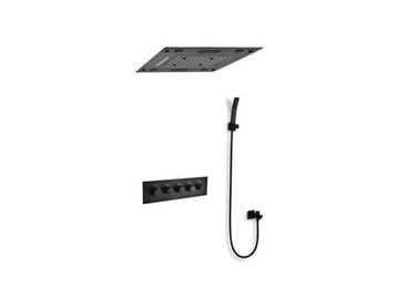 Veiling - Inbouw regendouche, bluetooth, mat zwart beschikbaar voor biedingen
