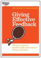 Giving Effective Feedback (HBR 20-Minute Manager Series), Boeken, Verzenden, Zo goed als nieuw, Harvard Business Review