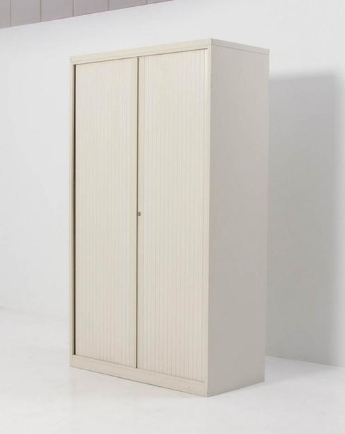 Drentea roldeurkast creme, 197 x 120 cm, incl. 4 legborden, Huis en Inrichting, Kasten | Roldeurkasten en Archiefkasten, Gebruikt