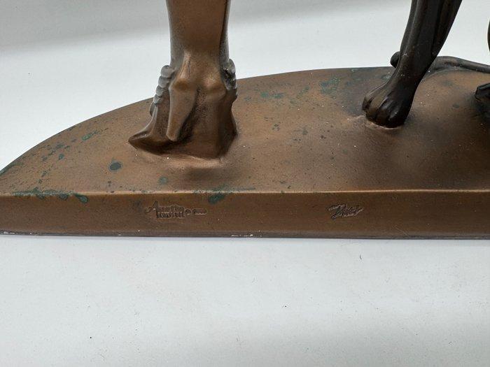 Alexander Danel - sculptuur, Feline Mystique - 19 in - Hars, Antiquités & Art, Curiosités & Brocante