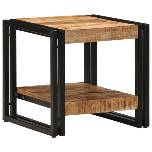 vidaXL Koffietafel 40x50x38 cm Massief Ruw Mango Hout, Huis en Inrichting, Tafels | Salontafels, Nieuw, Verzenden