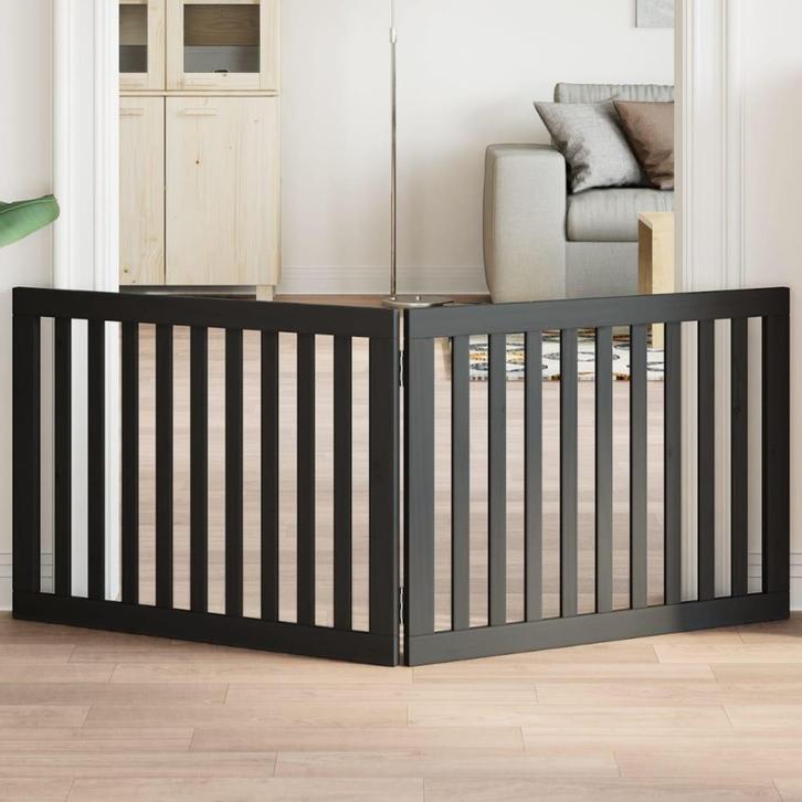 vidaXL Hondenhek inklapbaar 2 panelen 160 cm populierenhout, Dieren en Toebehoren, Hondenbenches, Nieuw, Verzenden