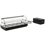 Tapasvitrine | CLASSIC | Zwart | 4x 1/3 GN | +2°C/+6°C |, Verzenden, Nieuw in verpakking