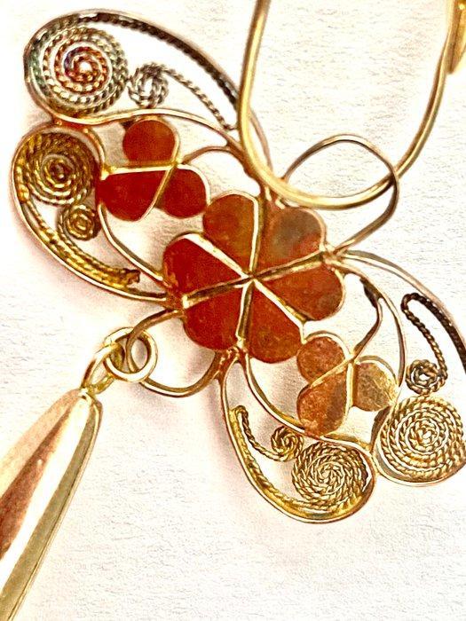 Oorbellen - 14 karaat Roségoud - Oude Sardijnse oorbellen, Handtassen en Accessoires, Oorbellen