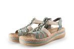 Rieker sandalen in maat 39 Groen | 5% korting, Verzenden, Sandalen of Muiltjes, Zo goed als nieuw, Groen
