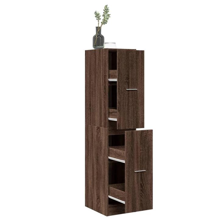 vidaXL Apothekerskast 30x41x144,5 cm bewerkt hout bruin, Huis en Inrichting, Kasten | Overige, Nieuw, Verzenden