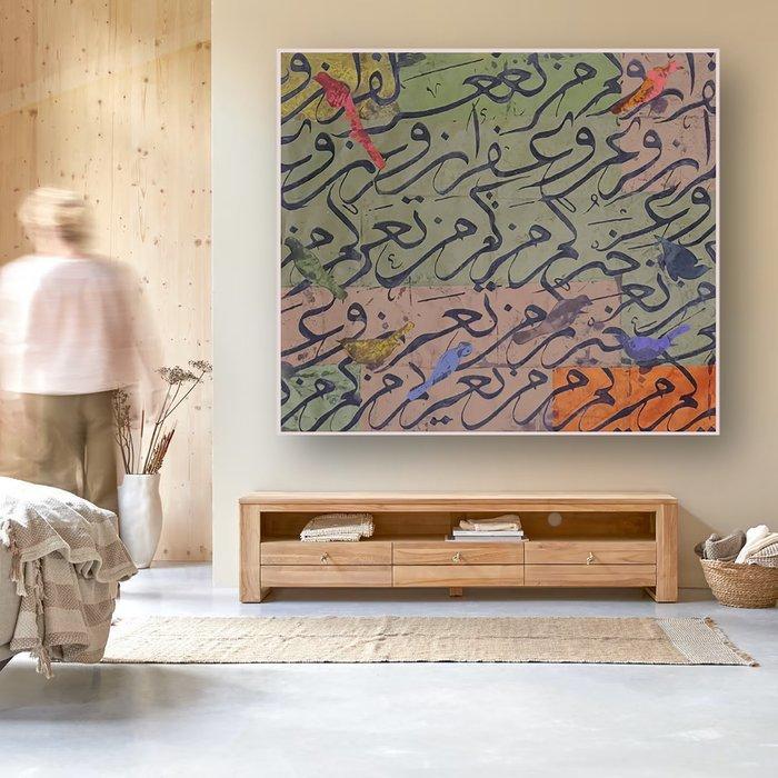 khaled morad - The Tale Of The Flying Letters, Antiek en Kunst, Kunst | Schilderijen | Modern