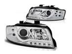LED Tube DRL koplampen Chrome geschikt voor Audi A4, Auto-onderdelen, Nieuw, Verzenden, Audi