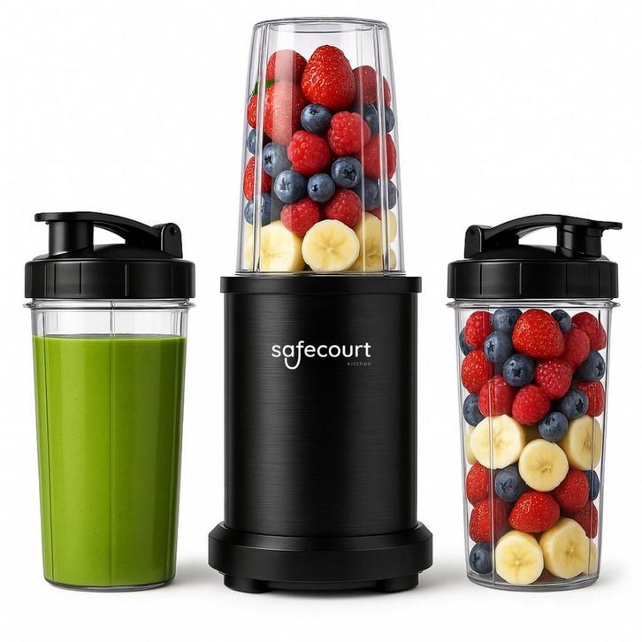 2dekans | Safecourt Kitchen Blender – Incl. 2 To Go Bekers –, Elektronische apparatuur, Keukenmixers, Ophalen of Verzenden