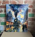 Marin Prokopchuk (XX) - Evening at old train station, Antiquités & Art