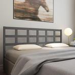 vidaXL Hoofdbord 205,5x4x100 cm massief grenenhout grijs, Huis en Inrichting, Slaapkamer | Bedden, Verzenden, Nieuw
