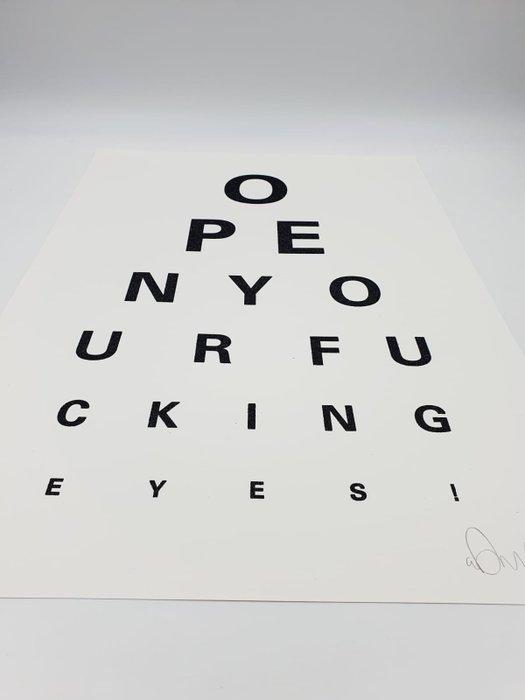 Alex Bucklee (XX-XXI) - Eye Test Black Glitter, Antiquités & Art, Art | Objets design
