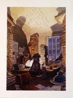 Schuiten, François - 1 Offset Print - Bibliothèque Mondaneum
