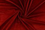 10 meter velvet stof - Rood - 165cm breed, Hobby en Vrije tijd, Stoffen en Lappen, 200 cm of meer, Nieuw, Overige materialen, 120 cm of meer