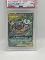 Pokémon - 1 Graded card - blastoise & piplup tag team - PSA, Hobby en Vrije tijd, Nieuw