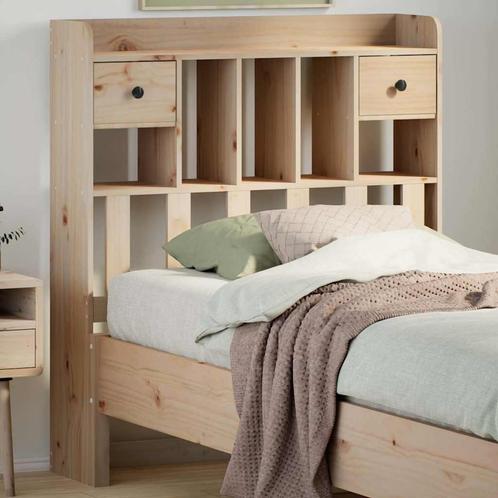 vidaXL Hoofdbord met opbergruimte 90 cm massief grenenhout, Huis en Inrichting, Slaapkamer | Bedden, Nieuw, Verzenden