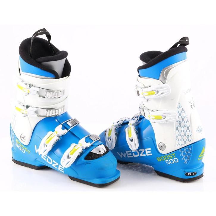 38 38,5 kinder skischoenen WEDZE BOOST 500, blue/white ( TOP, Sport en Fitness, Skiën en Langlaufen, Verzenden
