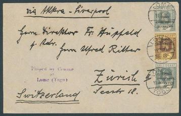 Duitse Koloniën - Togo 1916 - Brits-Franse bezetting - Brief