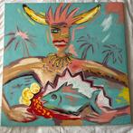 V. Schäfe - Der Bananengott mit Maske und Fisch