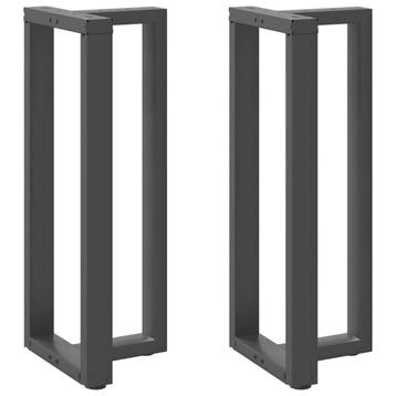 vidaXL Bartafelpoten 2 st T-vormig 50x35x(100-101) cm staal, Verzenden