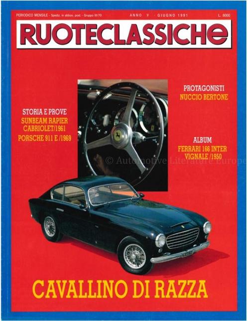 1991 RUOTECLASSICHE MAGAZINE 41 ITALIAANS, Livres, Autos | Brochures & Magazines, Enlèvement ou Envoi