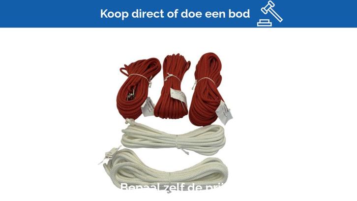 Bieden: Liros Dehler 29 Spinnaker Rope Kit - 2x 21M RED + 1, Watersport en Boten, Zeilen en Zeiltoebehoren, Ophalen of Verzenden