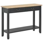 Wandtafel Zwart Hout 110cm | Tweede Kansje | OP = OP, Verzenden, Nieuw, Bureau
