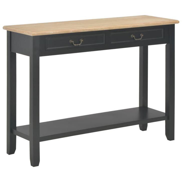 Wandtafel Zwart Hout 110cm | Tweede Kansje | OP = OP, Huis en Inrichting, Bureaus, Nieuw, Bureau, Verzenden