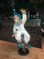 sculptuur, Clown op een wieler - Jun Asilo - 75 cm - (resin)