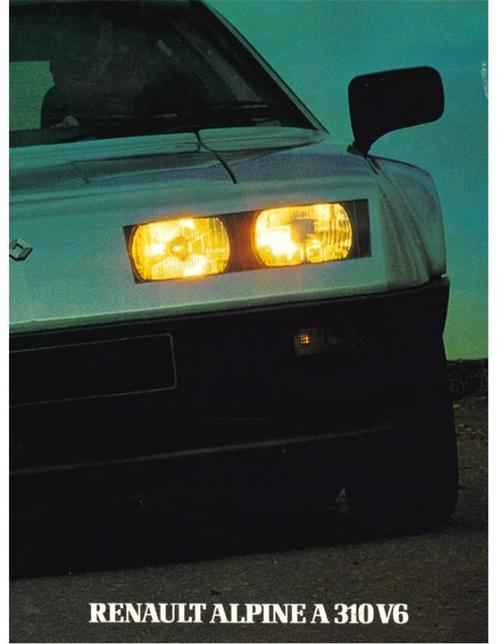 1983 ALPINE A310 V6 BROCHURE GERMAN, Boeken, Auto's | Folders en Tijdschriften, Ophalen of Verzenden
