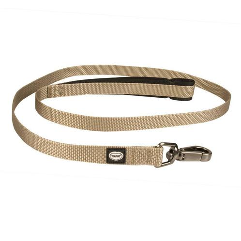 Duvo North leiband Nylon 120cm/15mm taupe, Dieren en Toebehoren, Hondenhalsbanden en Penningen, Nieuw