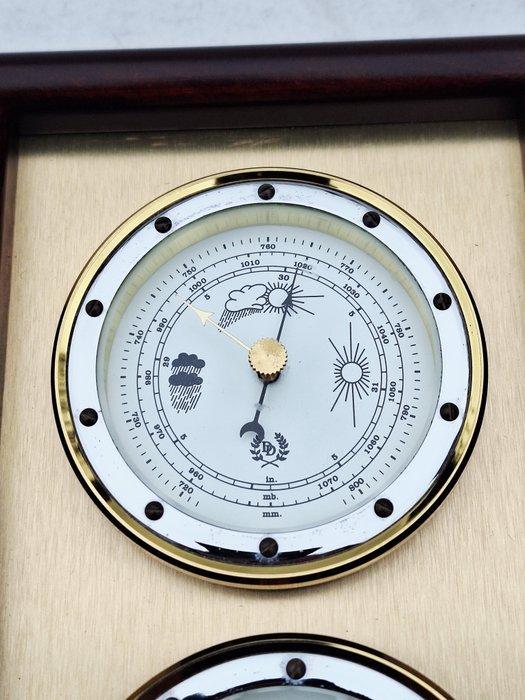 DD - Weerstation - Messing, Glas, Hout, Antiek en Kunst, Curiosa en Brocante