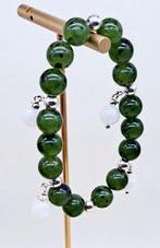 Argent, nephriet jade, witte jade - Armband