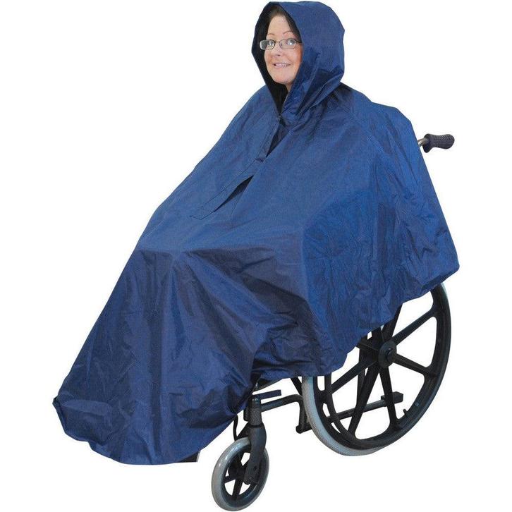Poncho - Voor rolstoel of rollator - 100% waterdicht, Diversen, Verpleegmiddelen, Nieuw, Verzenden